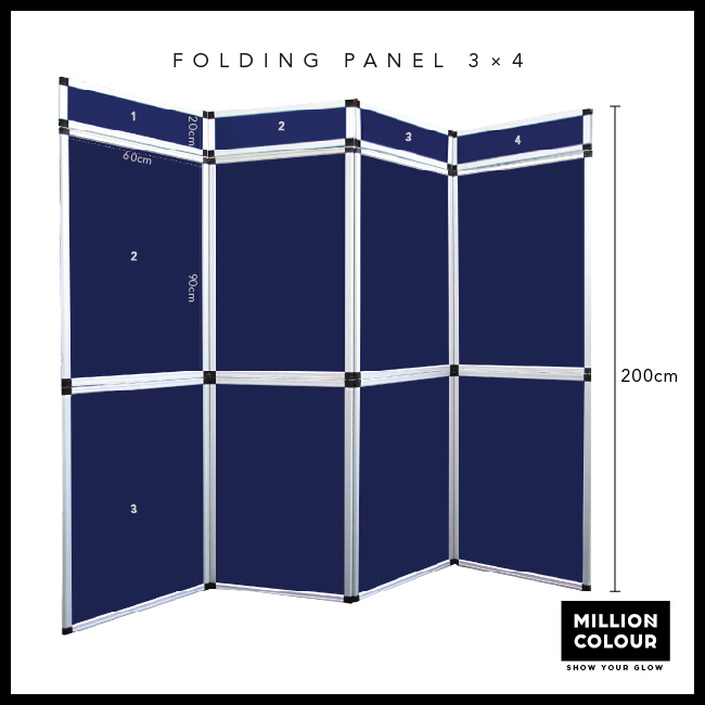 Folding Panel Display | MillionColour Display Advertising - Display ...